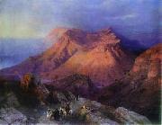 Mountain Village Gunib in Daghestan. Ivan Aivazovsky